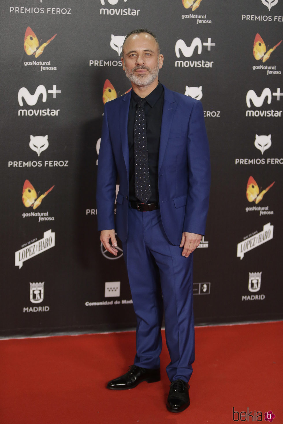 Javier Gutiérrez en la alfombra roja de los Premios Feroz 2018