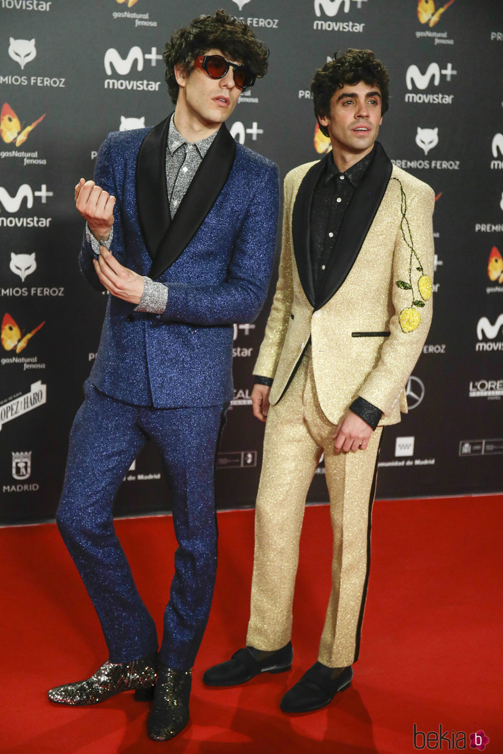 Javier Calvo y Javier Ambrossi en la alfombra roja de los Premios Feroz 2018