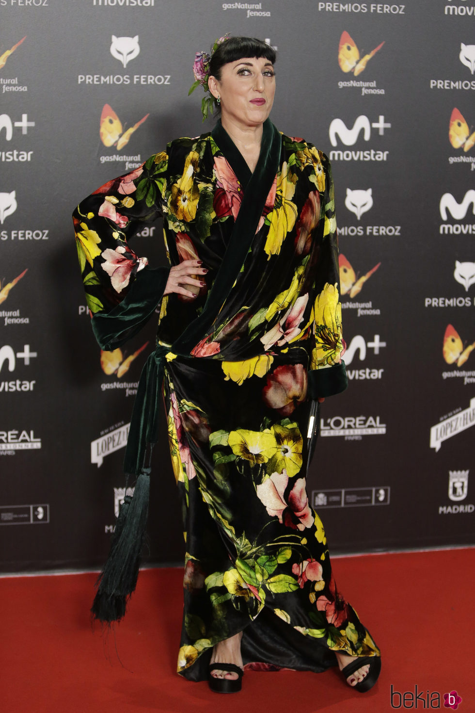 Rossy de Palma en la alfombra roja de los Premios Feroz 2018