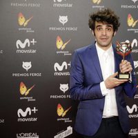 David Verdaguer con su premio Feroz 2018