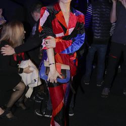 Raquel Sánchez Silva en el desfile de María Escoté en Madrid Fashion Week otoño/invierno 2018/2019