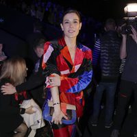 Raquel Sánchez Silva en el desfile de María Escoté en Madrid Fashion Week otoño/invierno 2018/2019