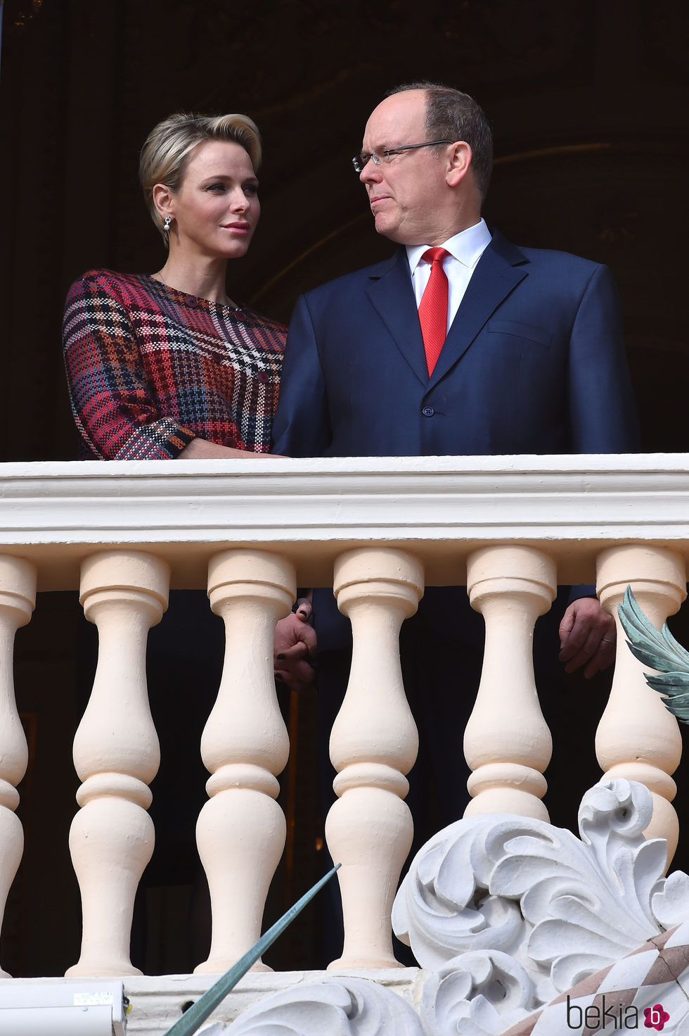 Alberto y Charlene de Mónaco en la procesión de Santa Devota 2018