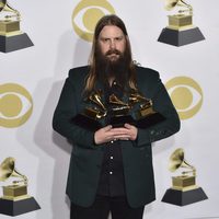 Chris Stapleton con sus tres Premios Grammy 2018