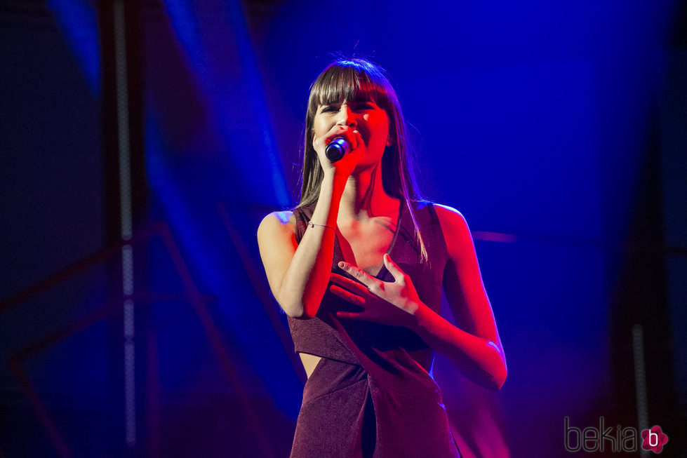 Aitana durante su actuación en la gala de elección de Eurovisión en 'OT 2017'