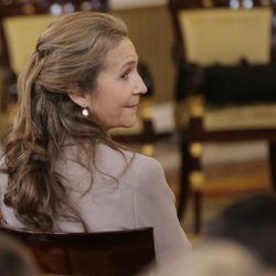 La Infanta Elena en la entrega del Toisón de Oro a la Princesa Leonor