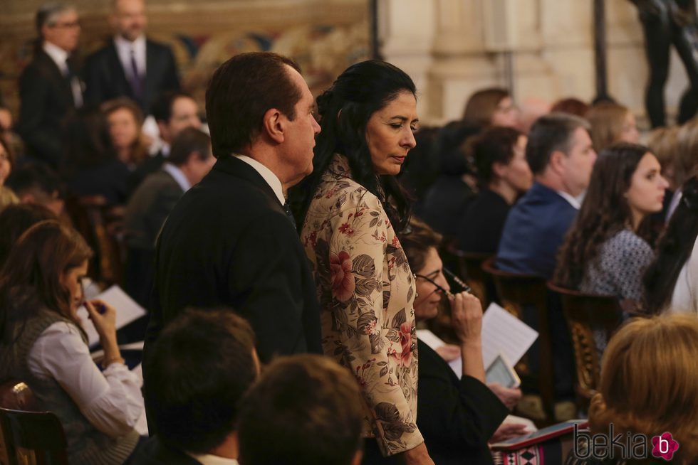 Jesús Ortiz y Ana Togores en la entrega del Toisón de Oro a la Princesa Leonor