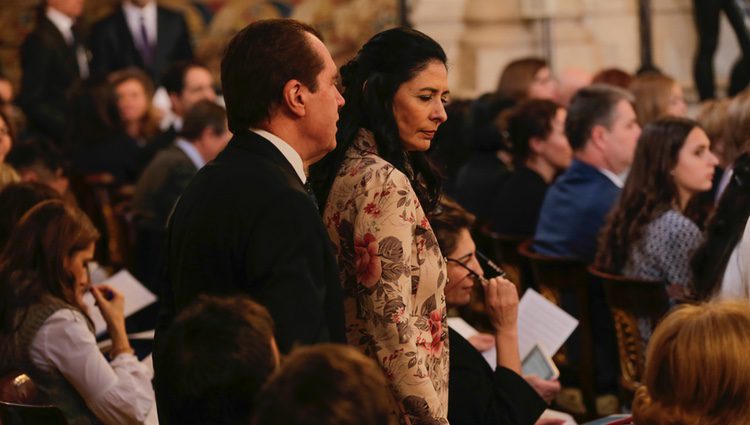 Jesús Ortiz y Ana Togores en la entrega del Toisón de Oro a la Princesa Leonor