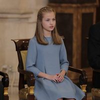 La Princesa Leonor en la ceremonia en la que se le entregó el Toisón de Oro