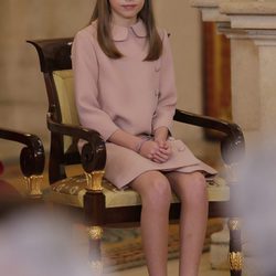 La Infanta Sofía en la entrega del Toisón de Oro a la Princesa Leonor