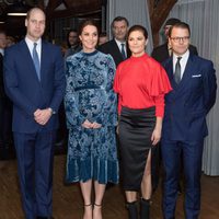 Los Duques de Cambridge con Victoria y Daniel de Suecia en Fotografiska