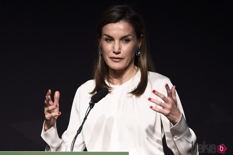 La Reina Letizia en su intervención en el Foro contra el Cáncer 'Por un enfoque integral'