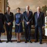 La Familia Real Noruega con los Duques de Cambridge en el Palacio Real de Osolo