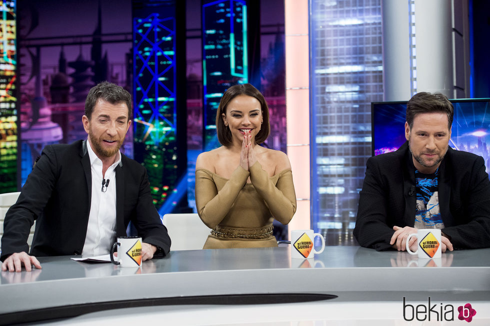 Pablo Motos, Chenoa y Carlos Latre en 'El Hormiguero'