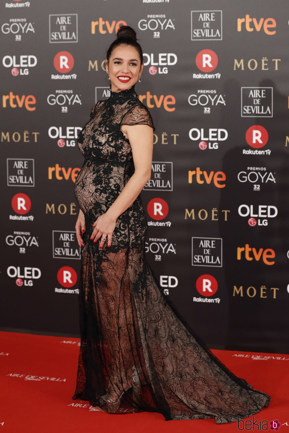 Cristina Brondo en la alfombra roja de los Premios Goya 2018