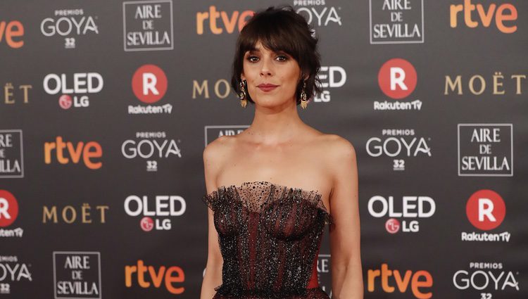 Belén Cuesta en la alfombra roja de los Premios Goya 2018