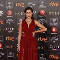 Hiba Abouk en la alfombra roja de los Premios Goya 2018