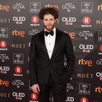 Álvaro Cervantes en la alfombra roja de los Premios Goya 2018