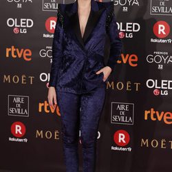 Leticia Dolera en la alfombra roja de los Premios Goya 2018