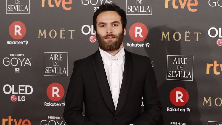 Ricardo Gómez en la alfombra roja de los Premios Goya 2018