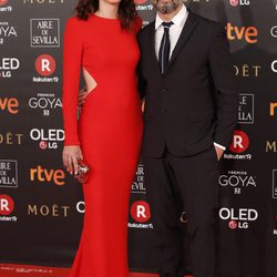 Leonor Watling y Jorge Drexler en la alfombra roja de los Premios Goya 2018