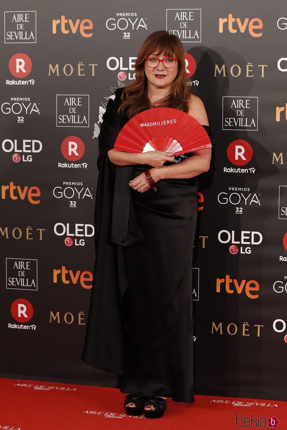 Isabel Coixet en la alfombra roja de los Premios Goya 2018