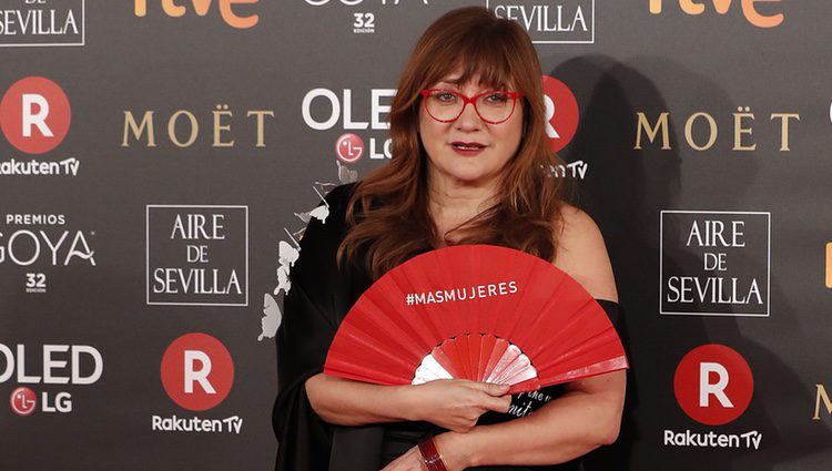 Isabel Coixet en la alfombra roja de los Premios Goya 2018