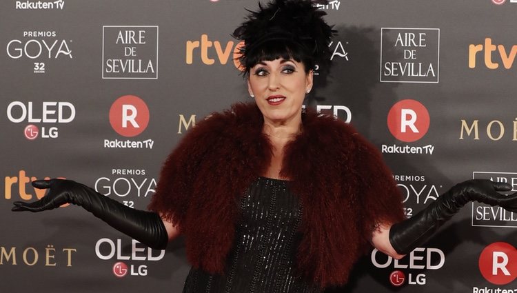 Rossy de Palma en la alfombra roja de los Premios Goya 2018