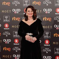 Adelfa Calvo en la alfombra roja de los Premios Goya 2018