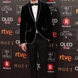 Raúl Arévalo en la alfombra roja de los Premios Goya 2018