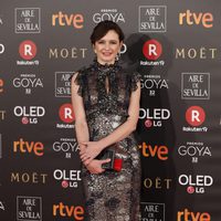 Emily Mortimer en la alfombra roja de los Premios Goya 2018