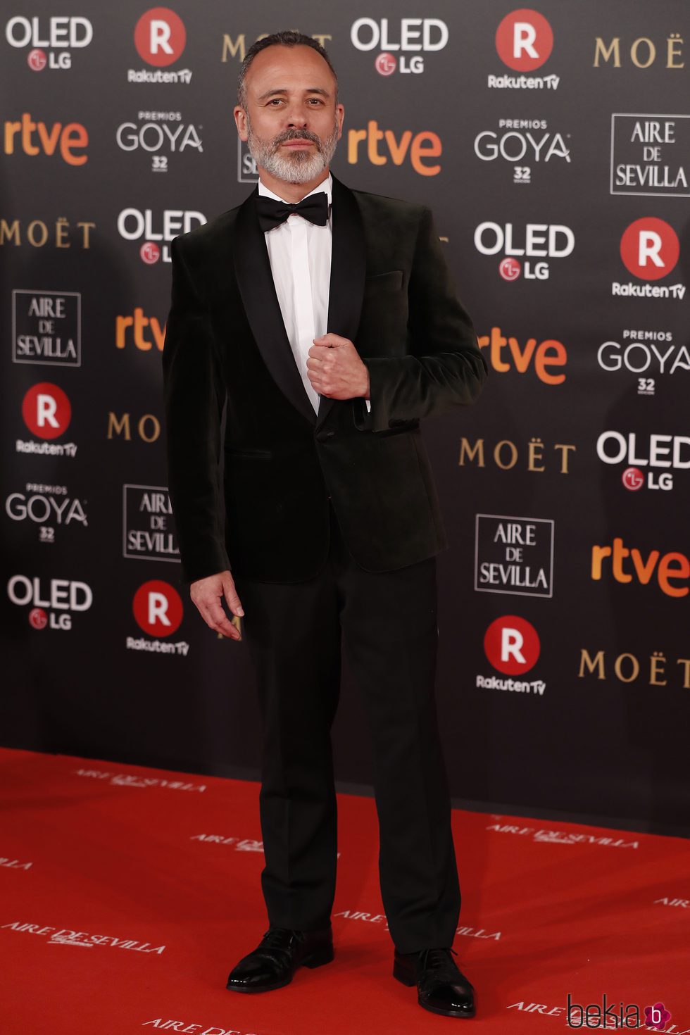 Javier Gutiérrez en la alfombra roja de los Premios Goya 2018