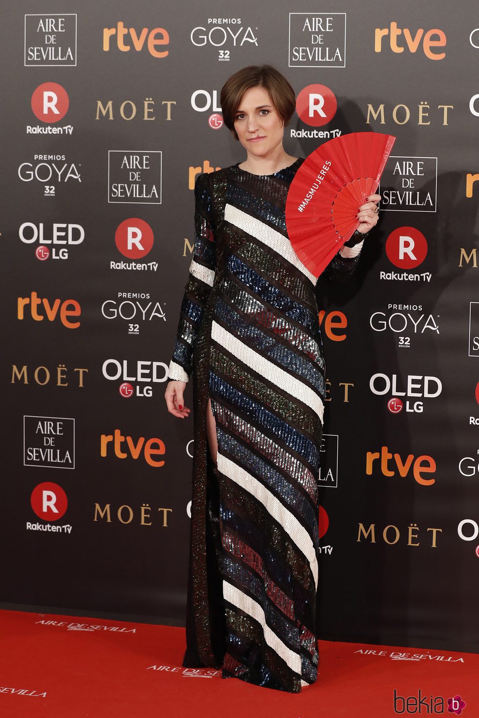 Carla Simón en la alfombra roja de los Premios Goya 2018