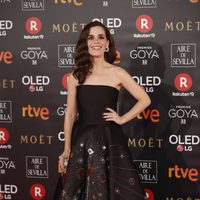 Nuria Gago en la alfombra roja de los Premios Goya 2018