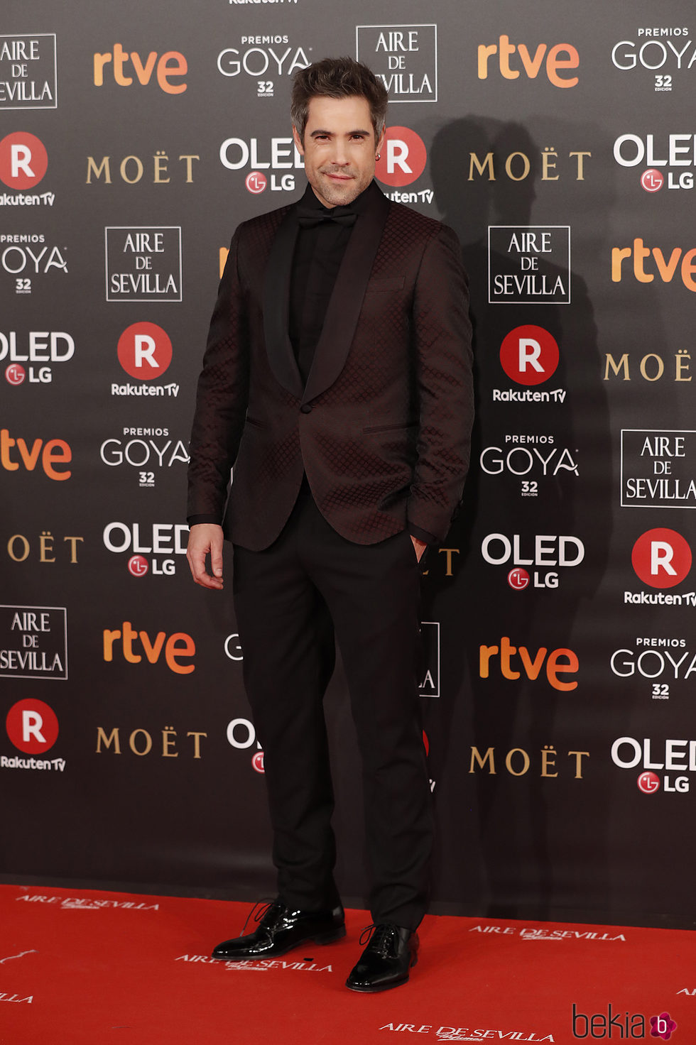 Unax Ugalde en la alfombra roja de los Premios Goya 2018