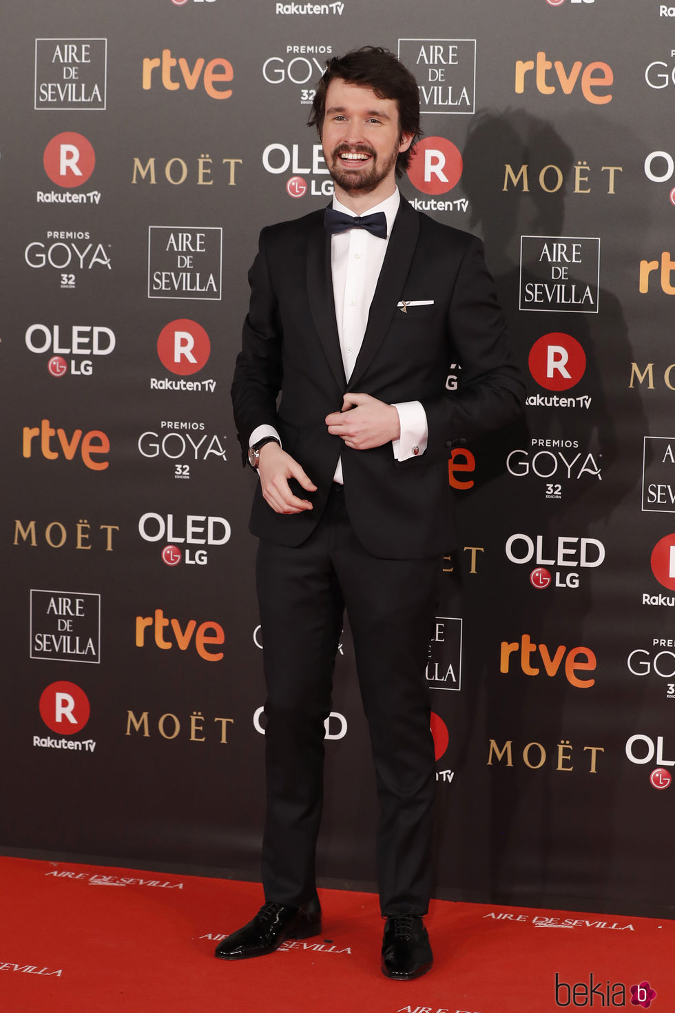 Santiago Alverú en la alfombra roja de los Premios Goya 2018