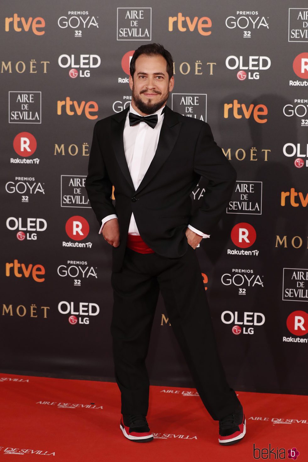 Juan Manuel Montilla en la alfombra roja de los Premios Goya 2018