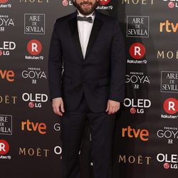 Sergio G. Sánchez en la alfombra roja de los Premios Goya 2018