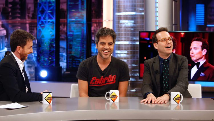 Ernesto Sevilla, Joaquín Reyes y Pablo Motos en 'El Hormiguero'