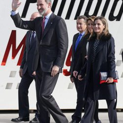 Los Reyes Felipe y Letizia camino de la entrega de las Medallas de Oro al Mérito en las Bellas Artes 2016