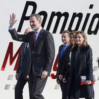 Los Reyes Felipe y Letizia camino de la entrega de las Medallas de Oro al Mérito en las Bellas Artes 2016