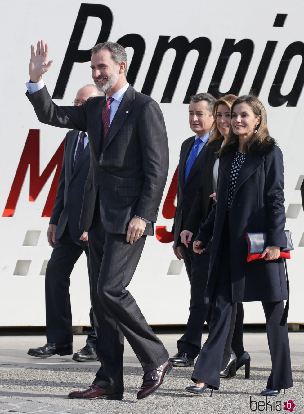 Los Reyes Felipe y Letizia camino de la entrega de las Medallas de Oro al Mérito en las Bellas Artes 2016