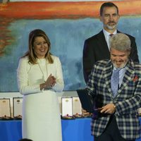 Los Reyes Felipe y Letizia y Lorenzo Caprile en la Entrega de las Medallas de Oro al Mérito en las Bellas Artes 2016