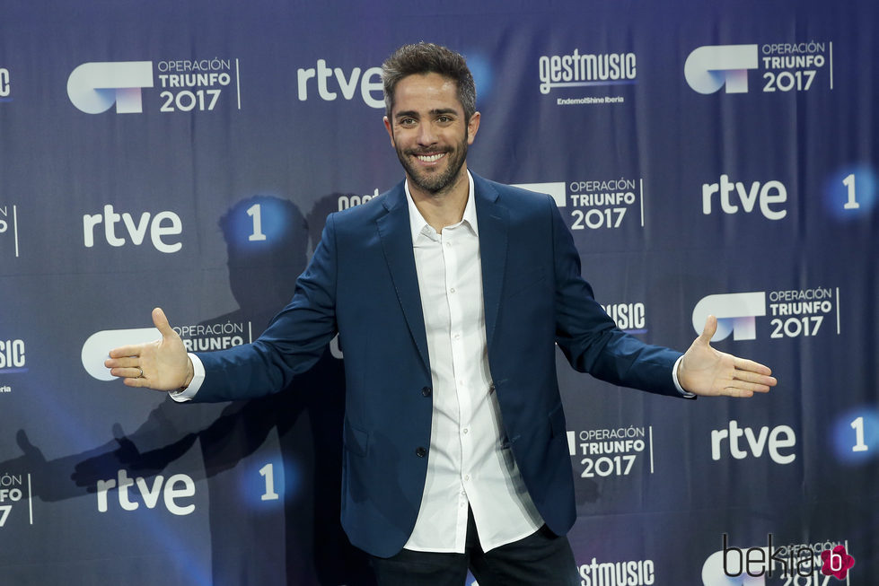 Roberto Leal en la rueda de prensa del final de 'OT 2017'