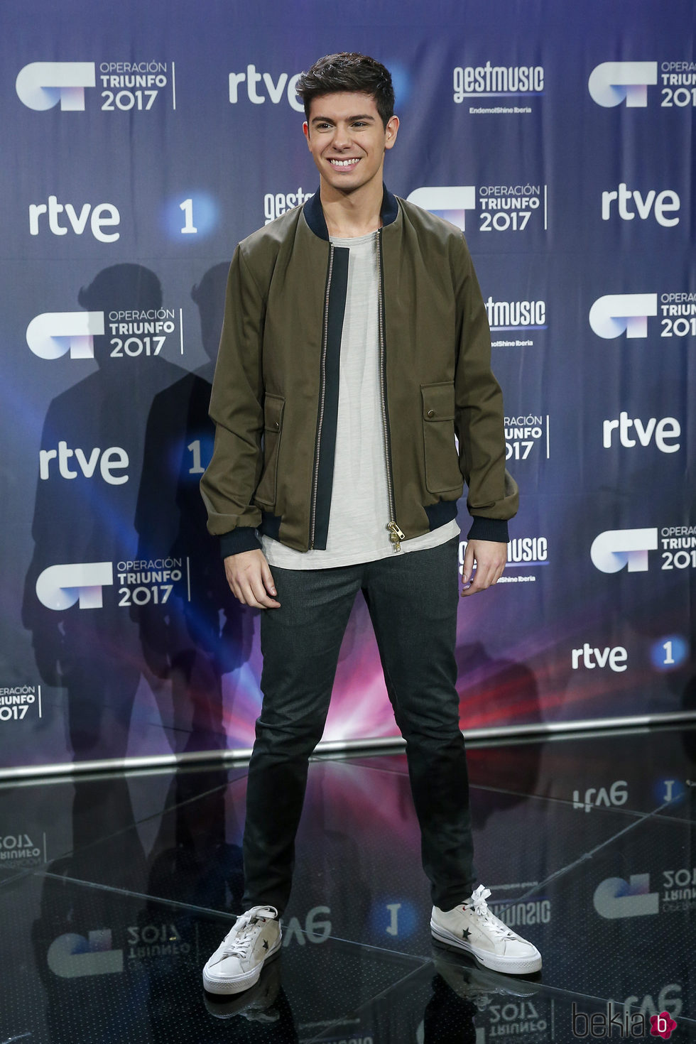 Alfred en la rueda de prensa del final de 'OT 2017'