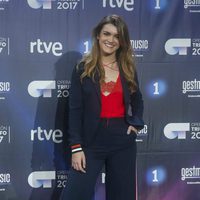 Amaia en la rueda de prensa del final de 'OT 2017'