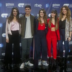 Los finalistas de 'OT 2017' en la rueda de prensa del final del programa