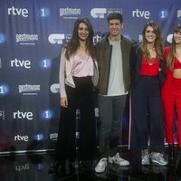 Los finalistas de 'OT 2017' en la rueda de prensa del final del programa