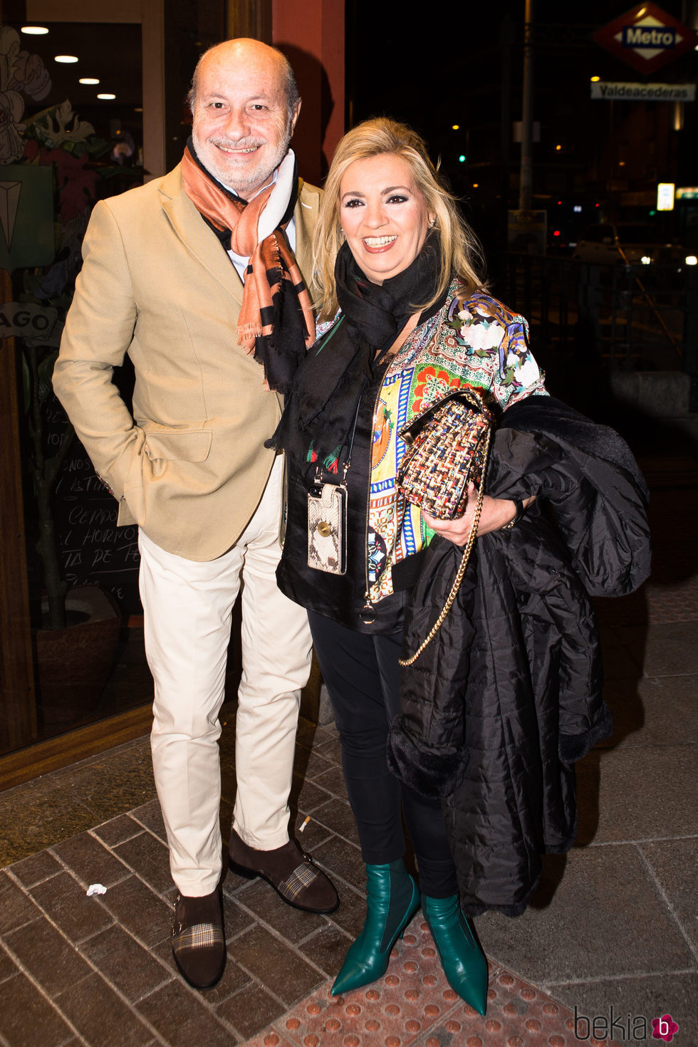 Carmen Borrego y José Carlos Bernal en la fiesta del 36 cumpleaños de Kike Calleja