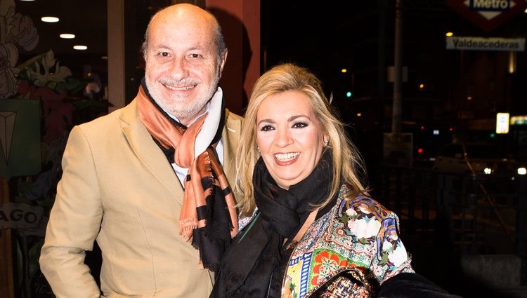 Carmen Borrego y José Carlos Bernal en la fiesta del 36 cumpleaños de Kike Calleja